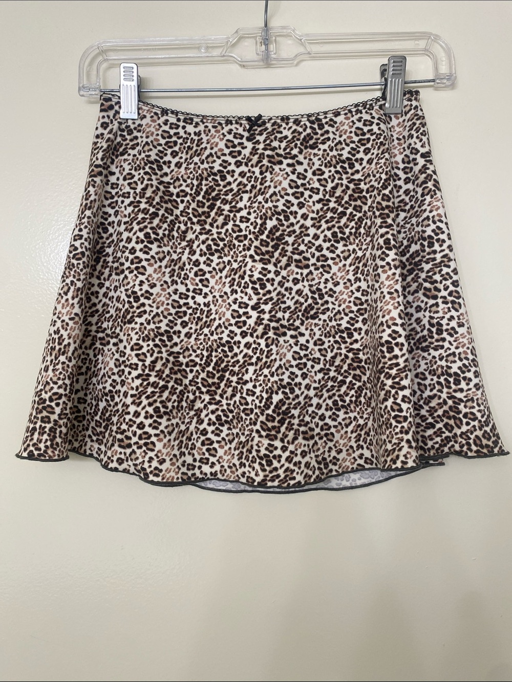 Girls Leopard Print A-Line Skort - Picture 1 of 4